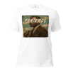 Legacy T-Shirt minimalist streetwear featuring a vintage portrait of a man in a suit holding binoculars with the word “LEGACY” across his eyes.